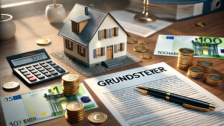 Haus, Geld und Taschenrechner Haus, Geld und Taschenrechner