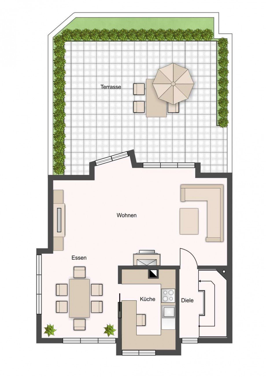 Grundriss Reihenendhaus Nufringen